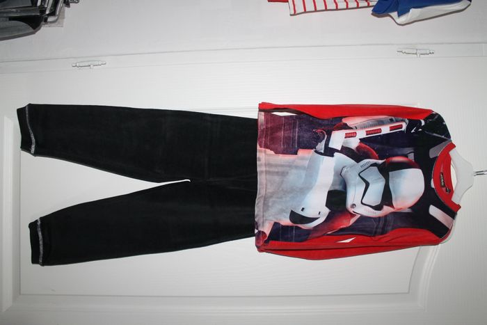 pyjama polaire star wars noir et rouge 6 ans