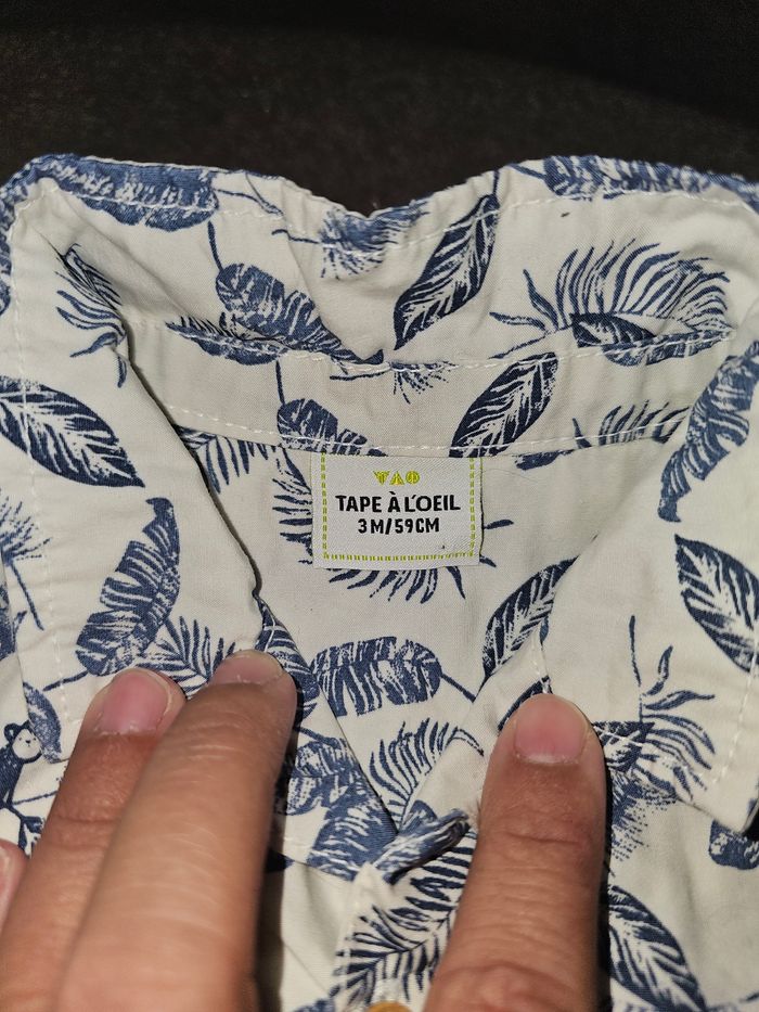 Chemise manche courte taille 3 mois - photo numéro 2