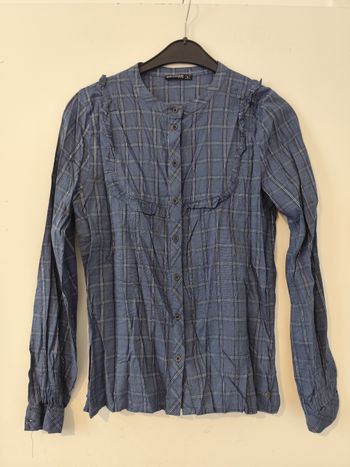 Chemise bleue à carreaux taille S Bonobo
