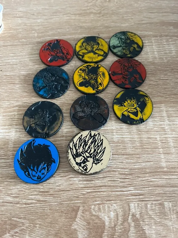 Lot de 82 pog pogs dragon ball z collection 1989 - photo numéro 4
