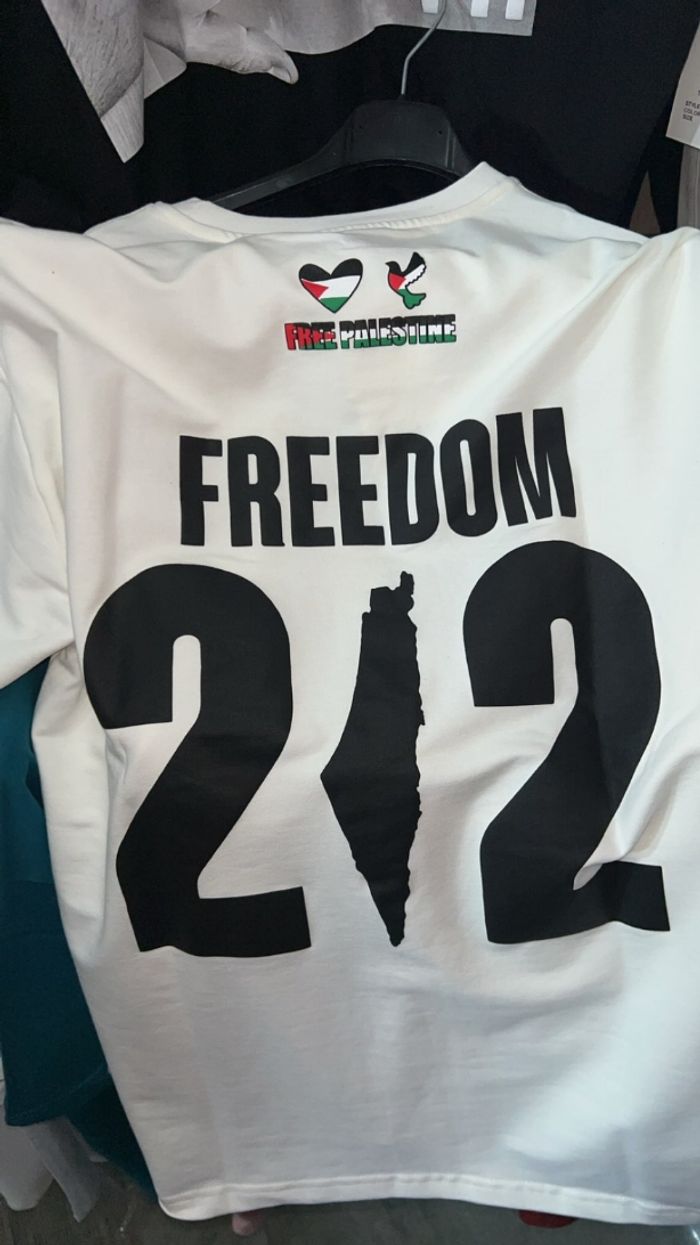 Teeshirt free Palestine - photo numéro 3