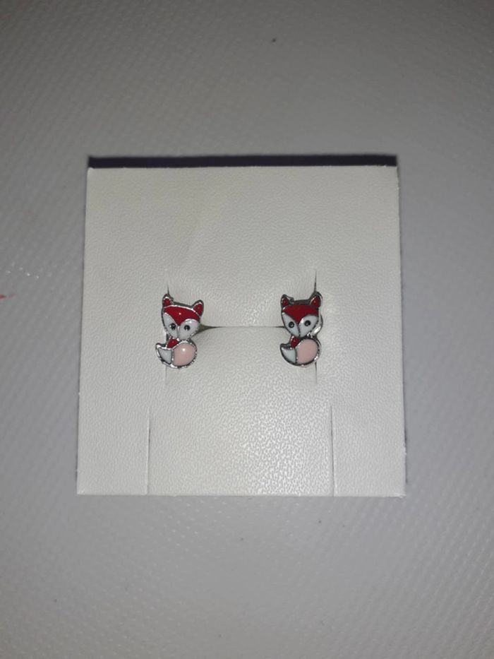 Boucles d'oreilles renard fantaisie