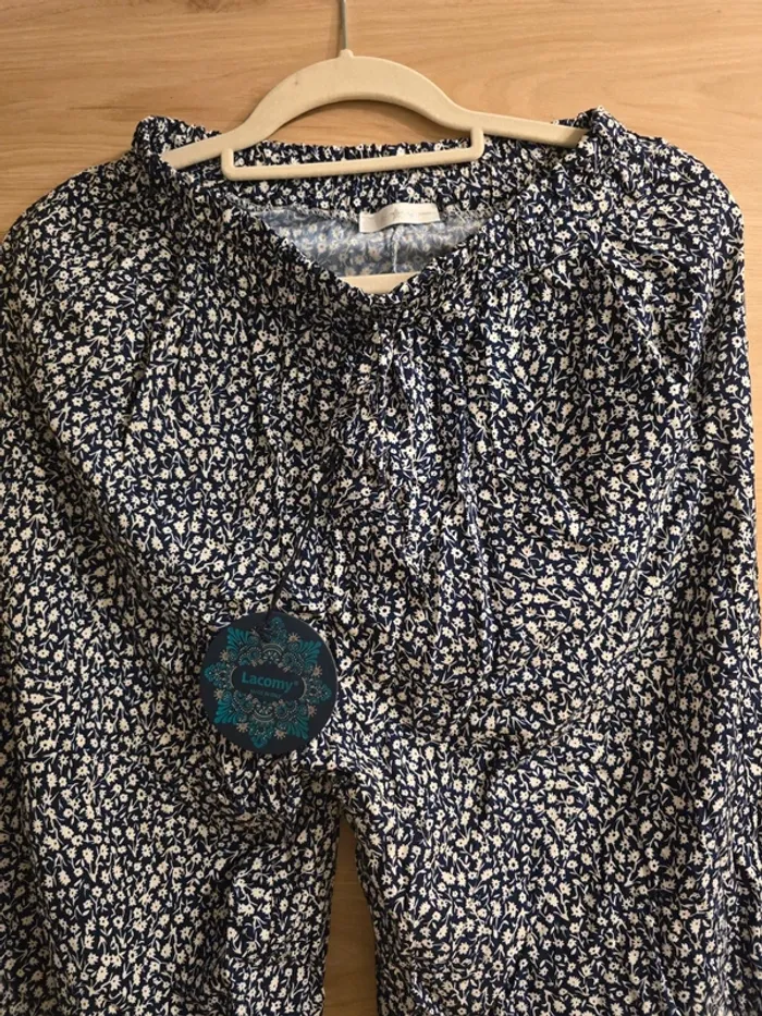 Pantalon fluide à petites fleurs ! neuf ! - photo numéro 2