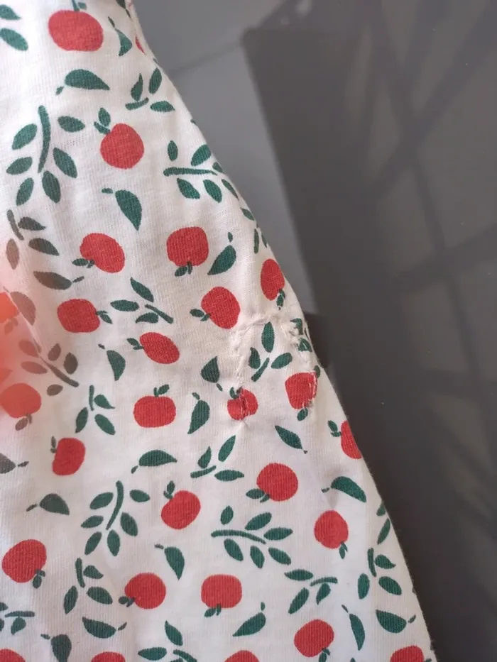 Jupette Fille fleurie cerise 12 ans - photo numéro 3