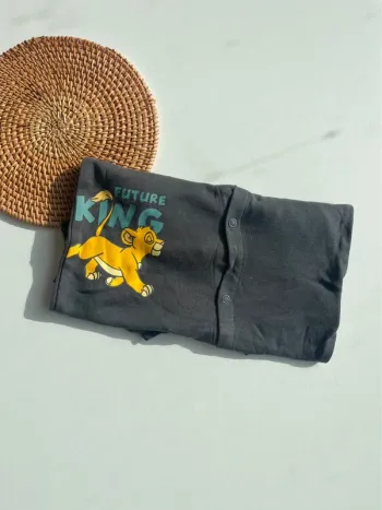 Pyjama roi lion coton 1 pièce