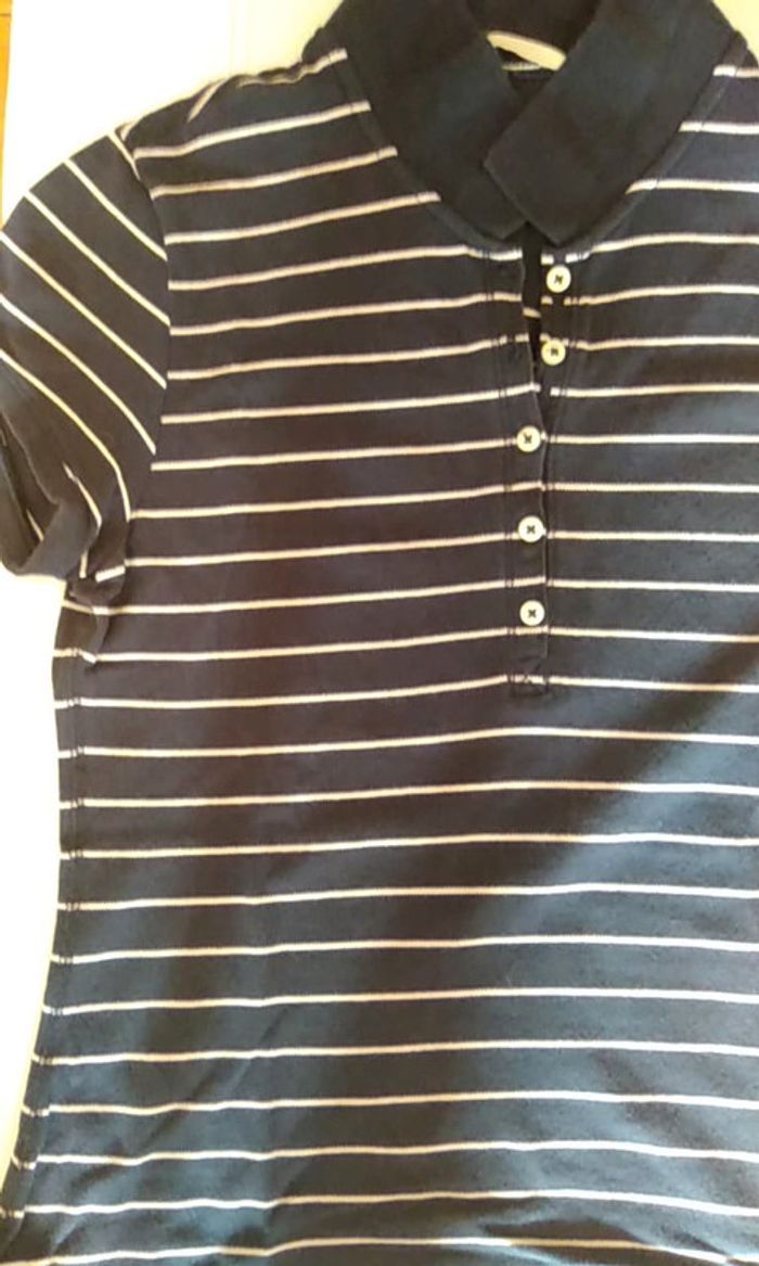 Petit polo marine et blanc - photo numéro 2