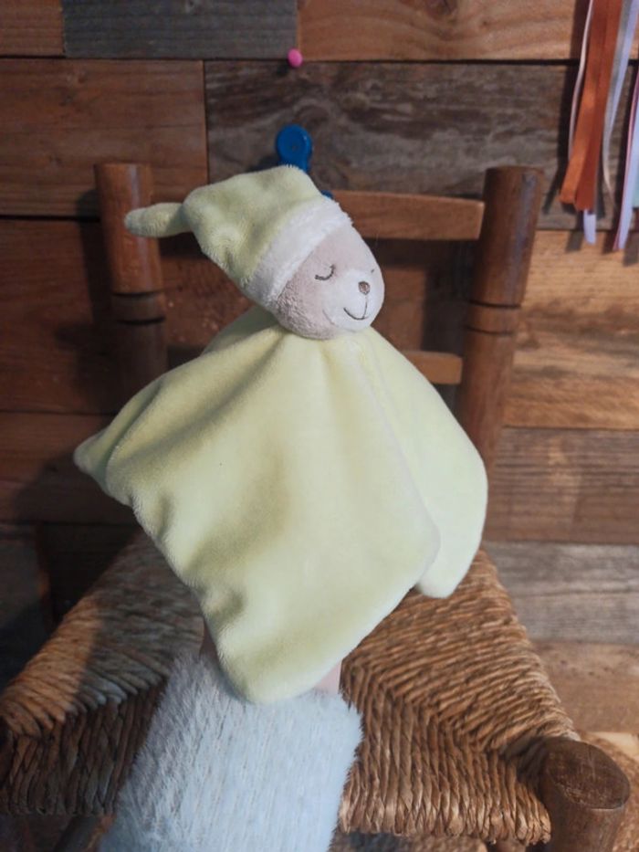 Doudou ours vert kimbaloo tbe - photo numéro 4