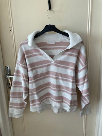 Pull-over en maille à rayures