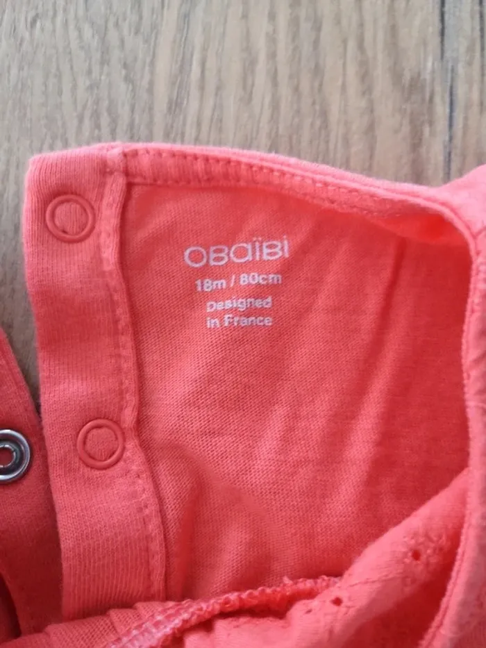 Tee shirt orange 18 mois okaidi - photo numéro 2