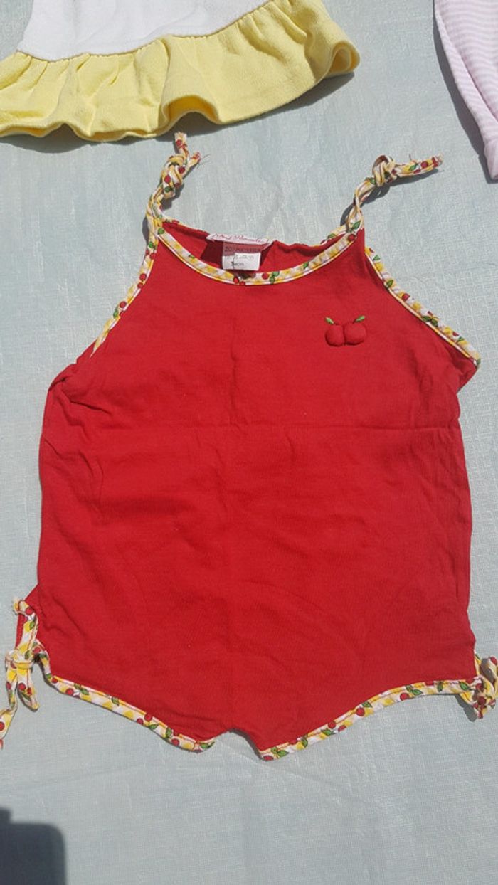 Lot de 3 combinaisons robe été fille 3 mois - photo numéro 4