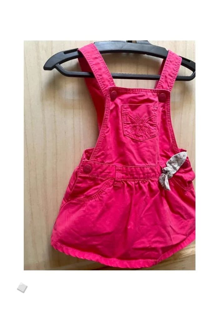 Robe salopette rose fushia - 3 mois - photo numéro 3