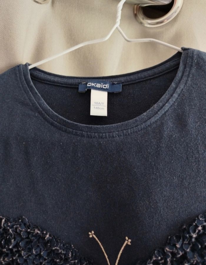 T-shirt fille papillon - photo numéro 3