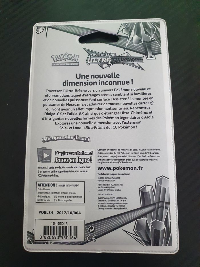 Blister pokemon soleil et lune ultra prisme giratina fr - photo numéro 2