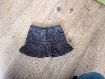 Jupe velours marron 3 ans