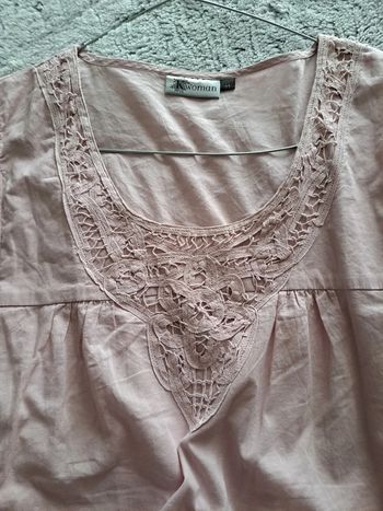 tunique rose poudree