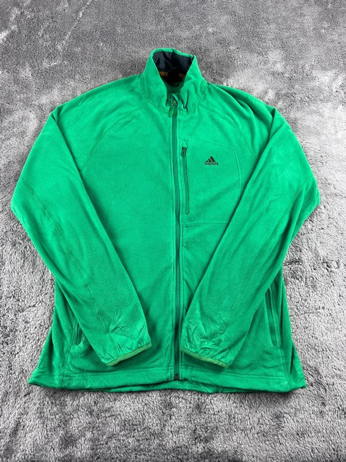 Veste polaire Adidas vert fluo – Taille L