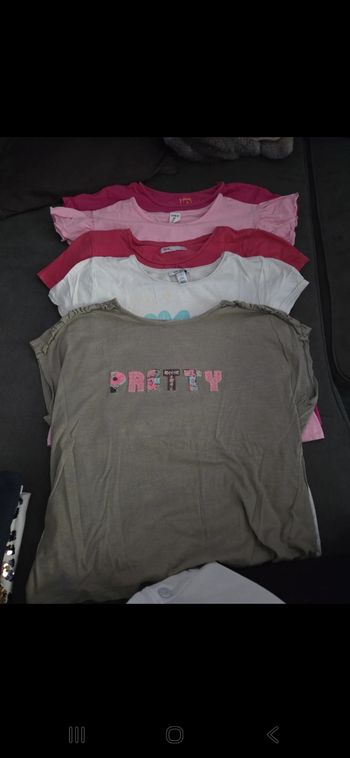 Lot 5 tee-shirts 12 ans