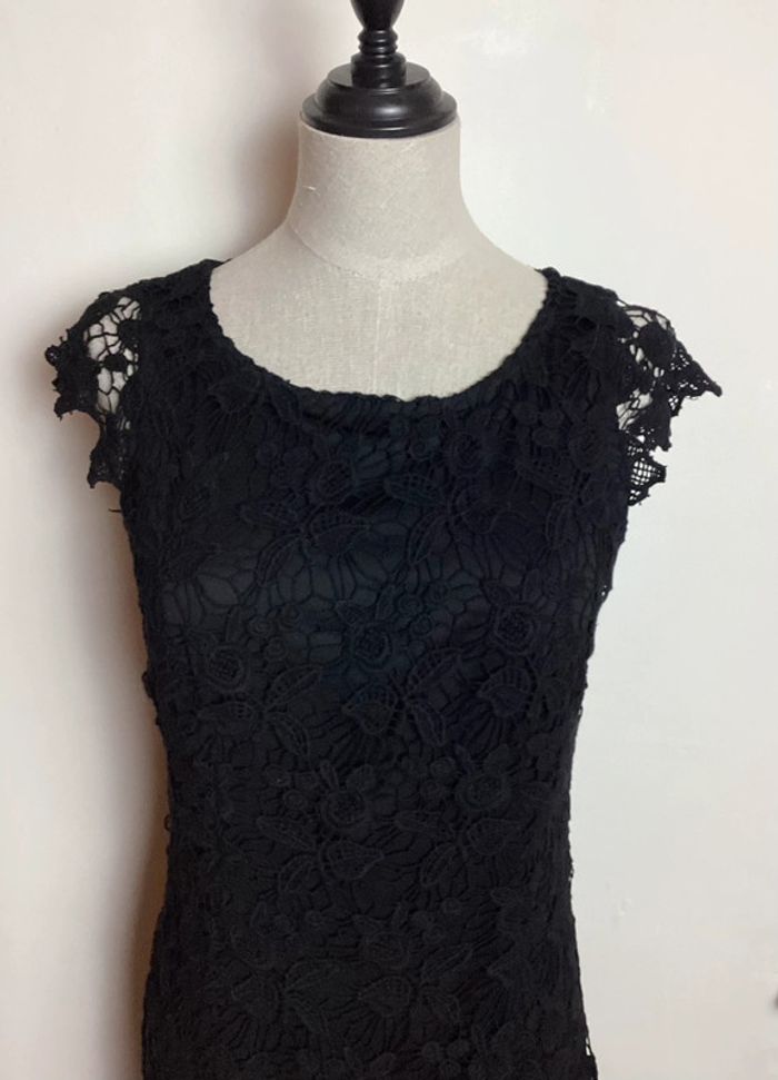 Robe noire brodée Esprit 36 - photo numéro 9