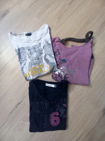 👻lot de 3 tshirt manches longues 👻