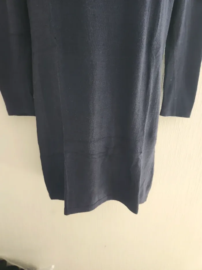 Pull tunique / robe bleu marine Mango XS - photo numéro 7