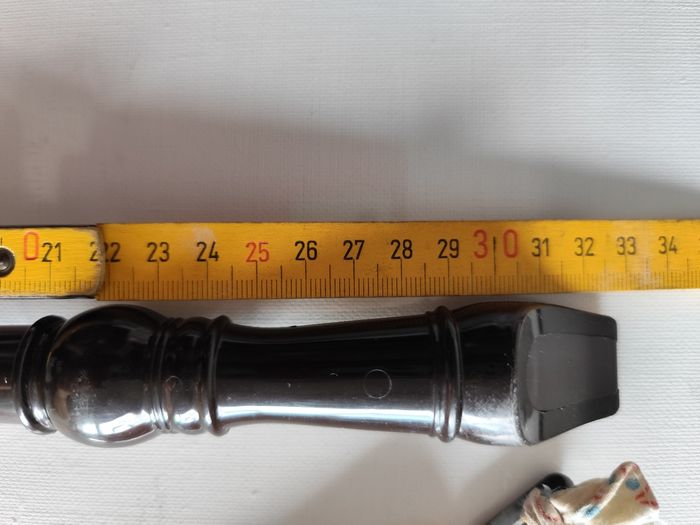 Flute a bec plastique noir avec son etui marque rahma - photo numéro 7