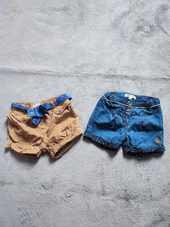Lot de 2 shorts 18 mois