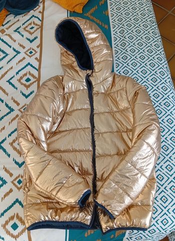 Doudoune réversible  dorée/ marine la redoute