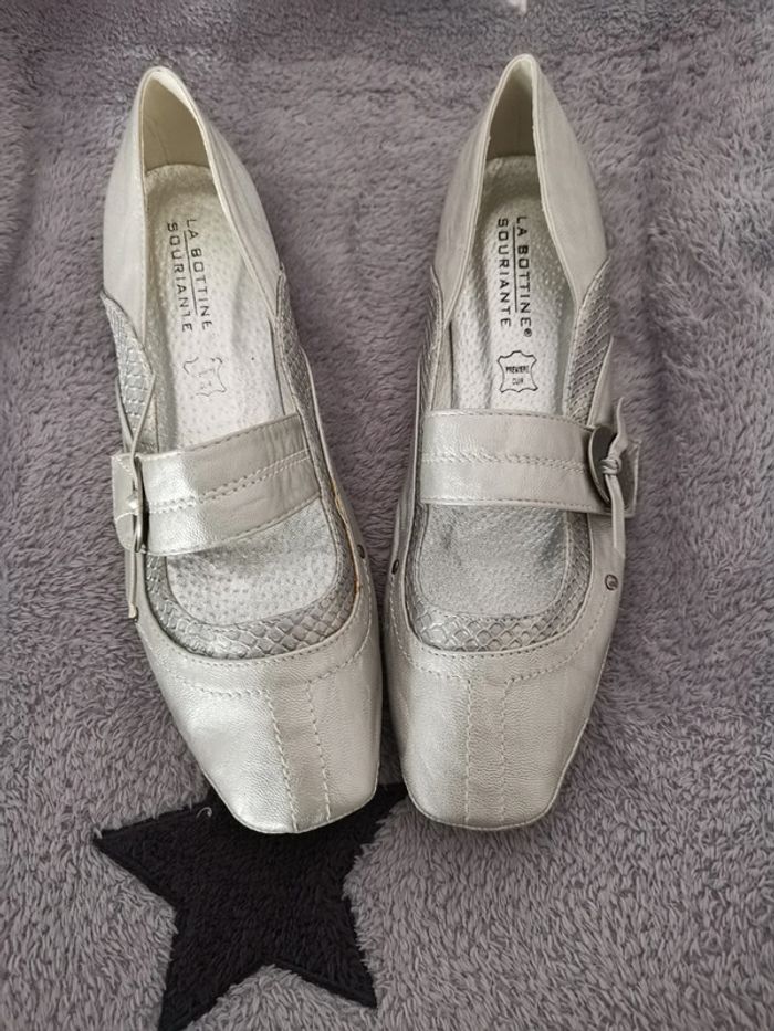 Chaussures été argenté taille 38 - photo numéro 2