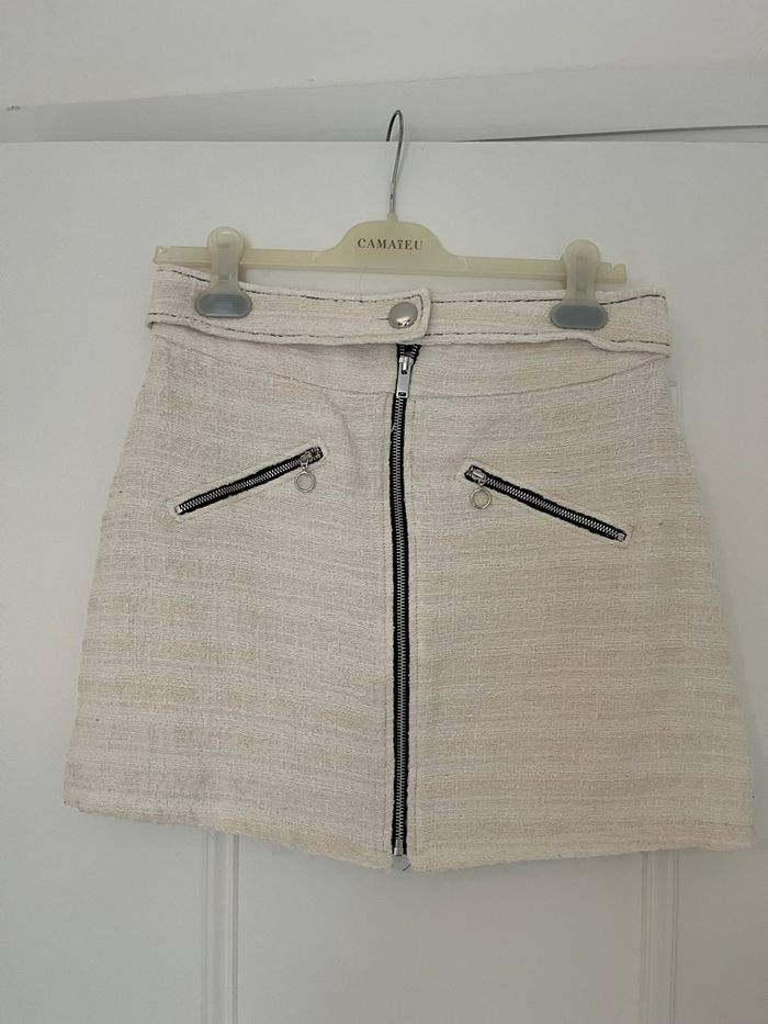 Jupe Zara - crème - bon état - taille L