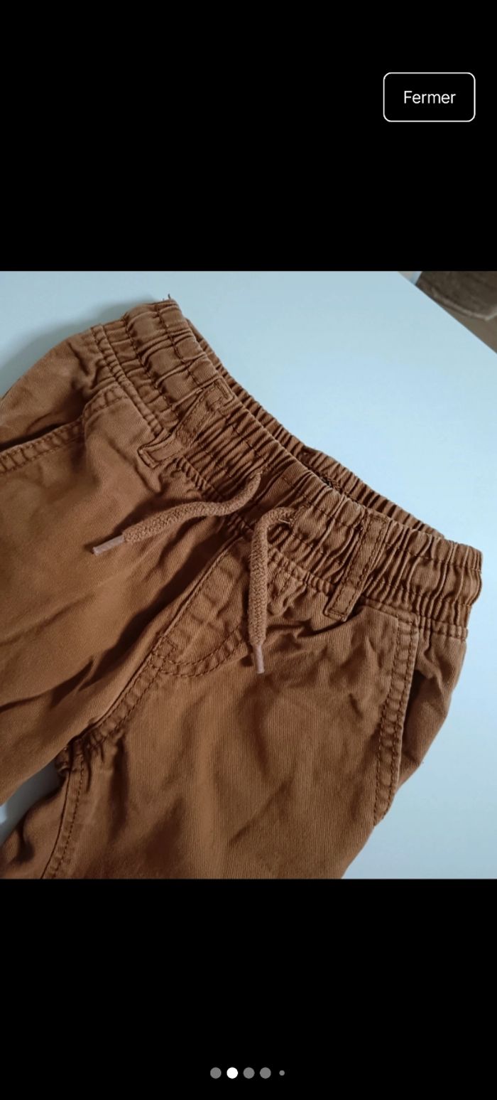 Pantalon Jeans marron - photo numéro 2