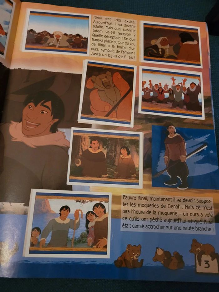 RARE Album Panini complet Disney Frère des Ours + poster brillantes autocollants stickers - photo numéro 7