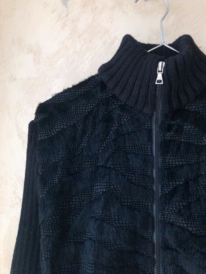 Veste gilet noir multimatieres Tengxu L/XL - photo numéro 2