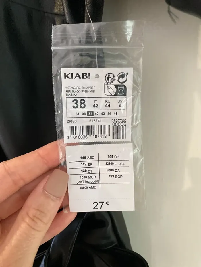 Robe kiabi simili cuir 38 neuve - photo numéro 4