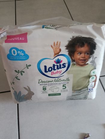 Lotus baby couches douceur naturelle taille 5