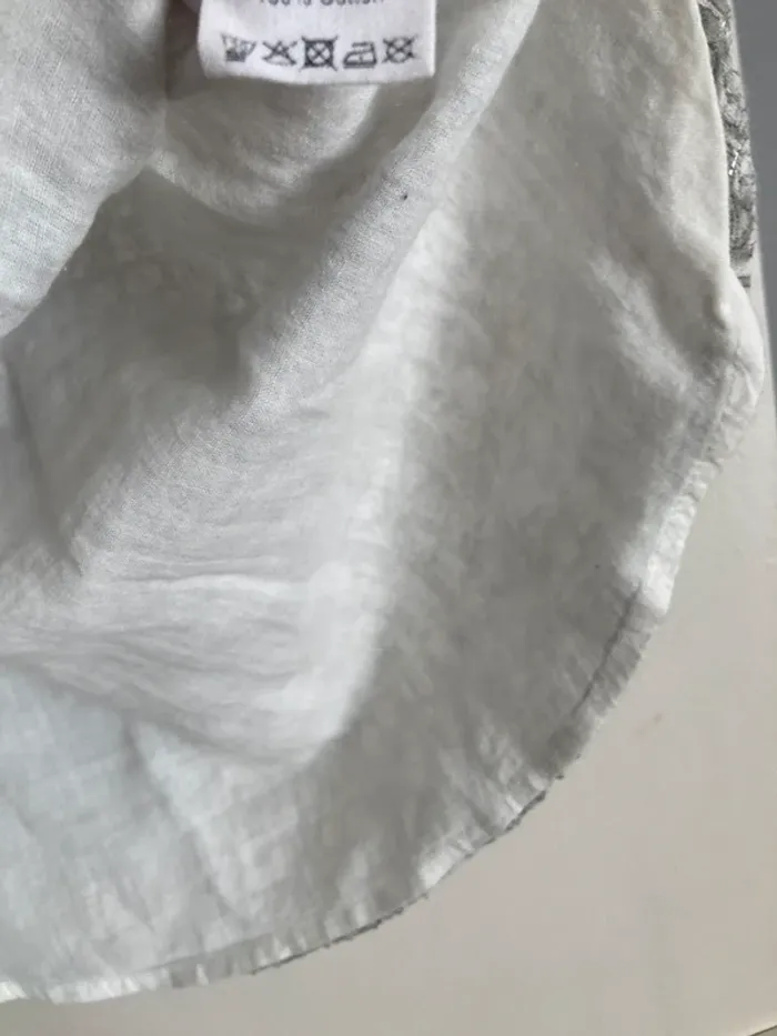 Louis Louise jolie robe vert d’eau et argentée 8 ans - photo numéro 6