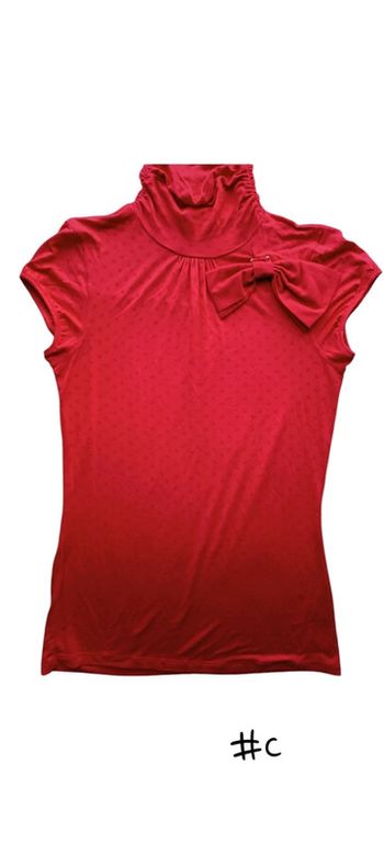 Blouse rouge fêtes - taille M - neuf