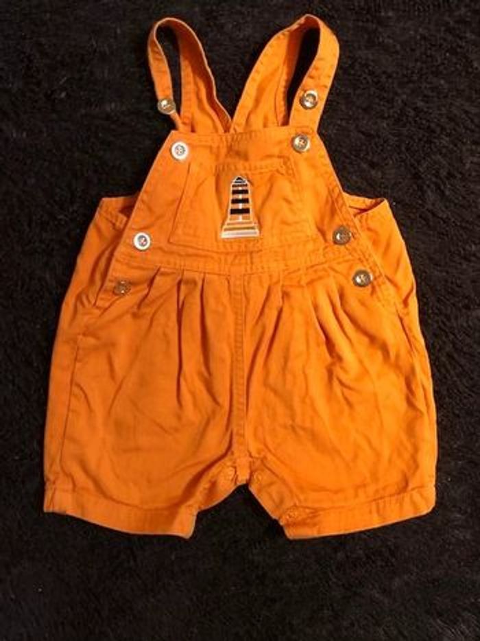 Ensemble Salopette short et tee shirt Kimbaloo 6 mois - photo numéro 2