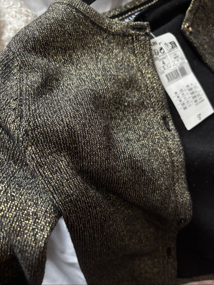 Gilet noir paillettes dorées KIABI t.4ans - photo numéro 6