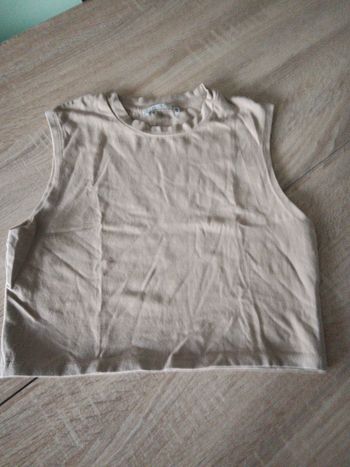 Débardeur zara taille S beige