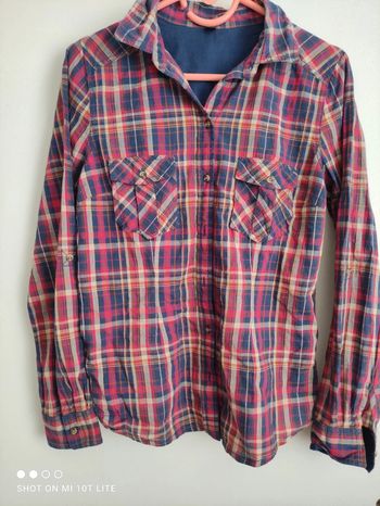 Chemise bleue et rose pimkie