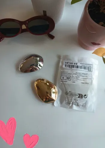 Barrettes fantaisies Shein doré et argent