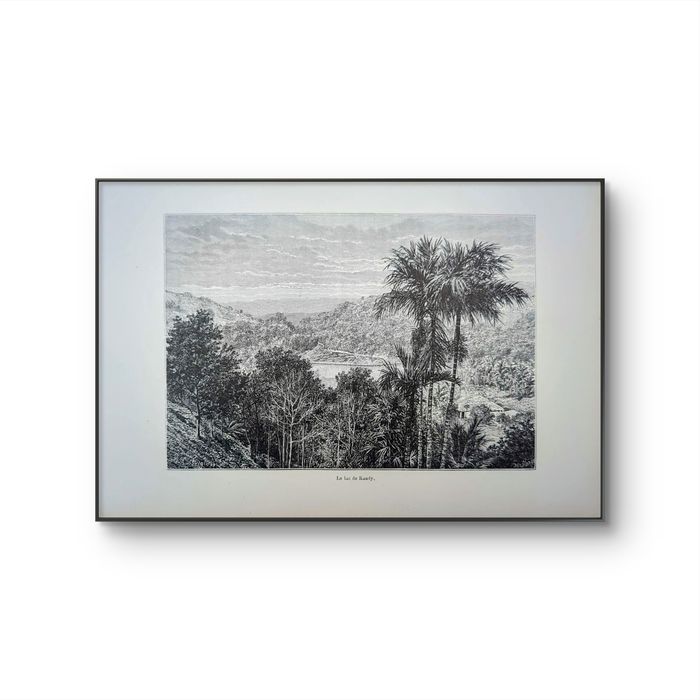 Imprimée en 1894, le lac de Kandy, Sri-Lanka. Original Vintage Authentique - photo numéro 10