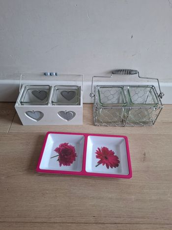 Lot de plats apéritifs ou décoratifs en très bon état