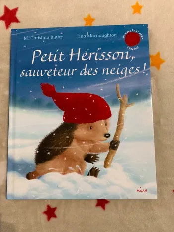 Petit Hérisson, Sauveteur des Neiges ! Grand format – Livre à toucher