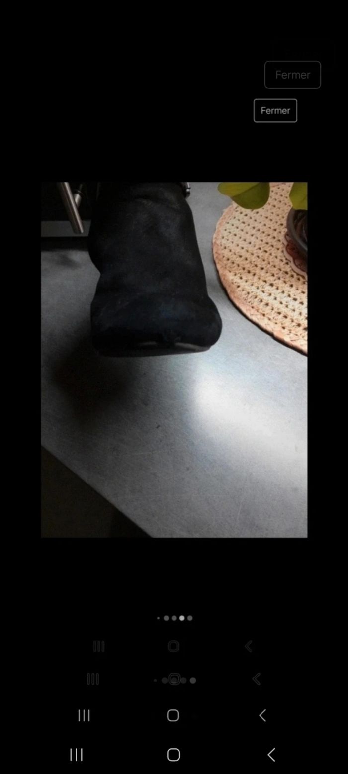 Très jolie bottines noir en daim - photo numéro 7