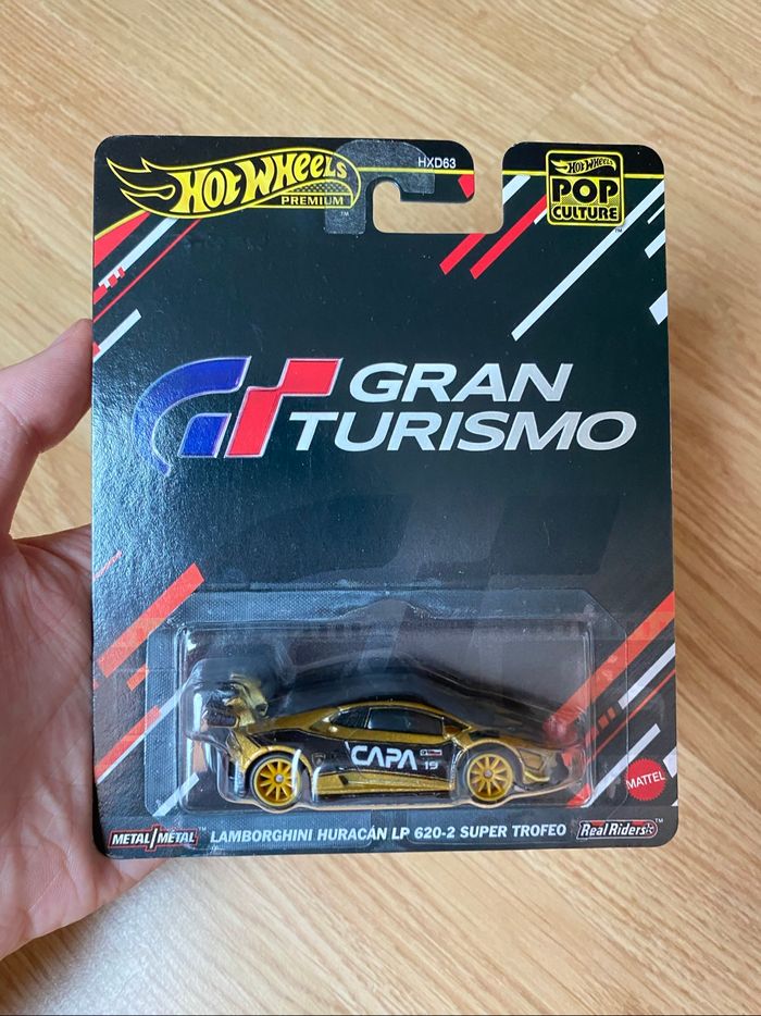 Hot Wheels  | Pop Culture  | Gran Tourismo | Lamborghini Hurcán LP 620-2 Super Trofeo | - | HXD63 - JBL75