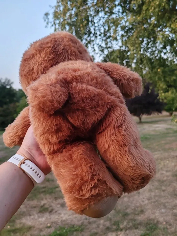 Peluche nombrilou ours vintage marron - photo numéro 12