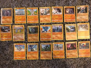 Cartes Pokémon base coloris orange