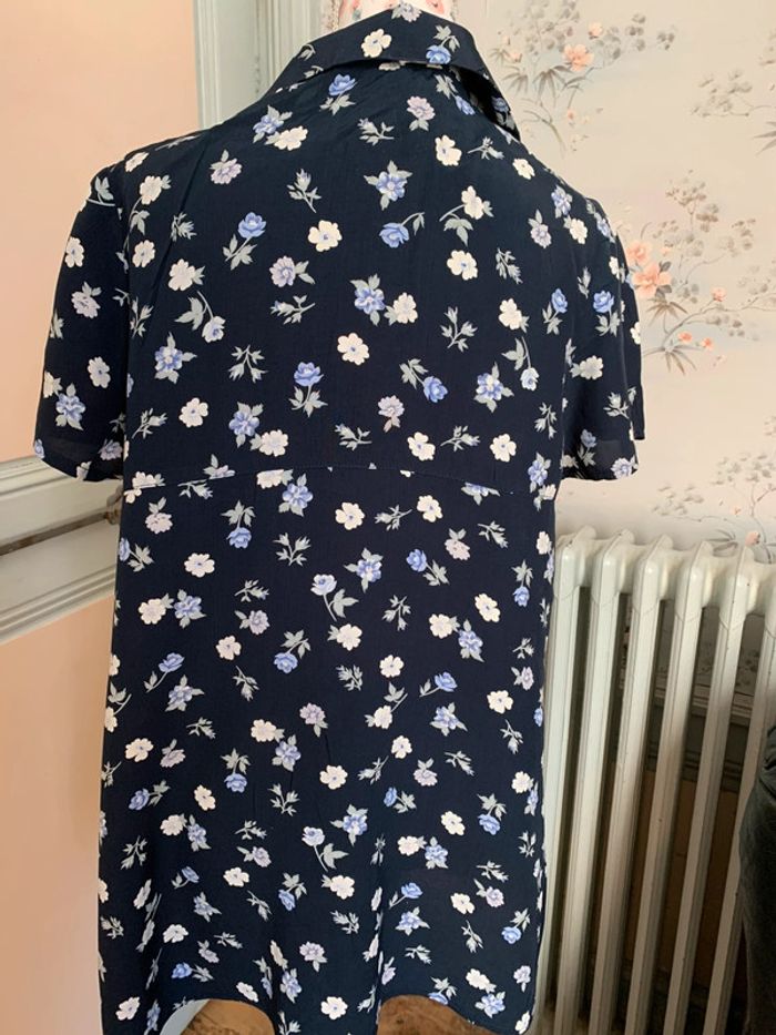 Blouse chemisier fleuri vintage femme 38 - photo numéro 3