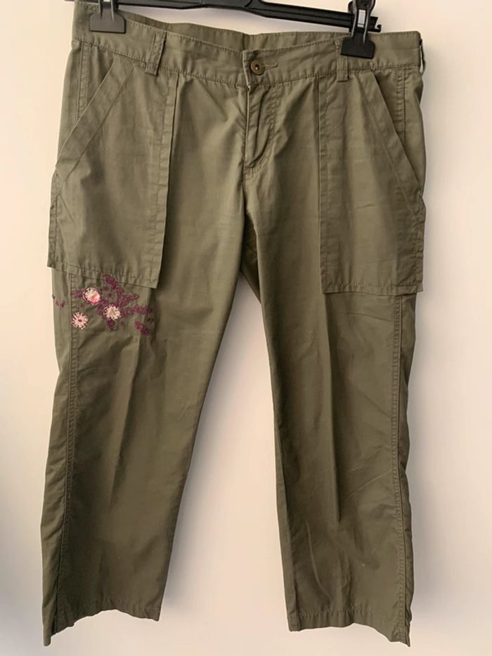 Ensemble en jean kaki IKKS T38 - photo numéro 6